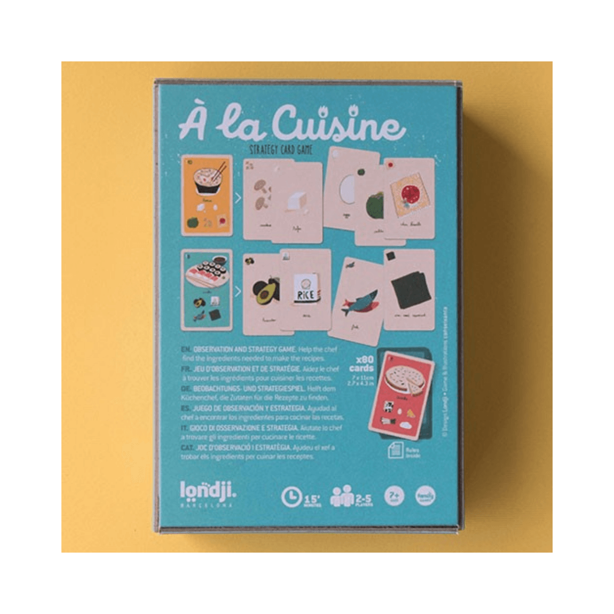 Jeu stratégique de cartes - 7 ans et + - A LA CUISINE