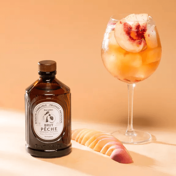 Bacanha Rauwe perzik siroop- Bio - 400ml