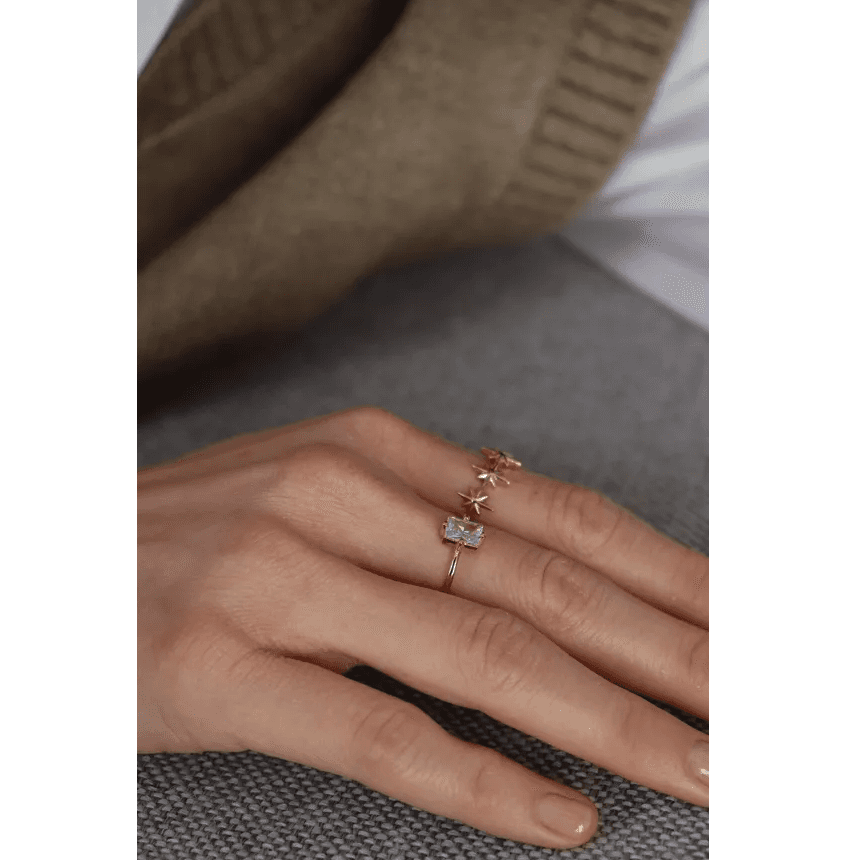 Ring Madeleine - Zircon Blanc