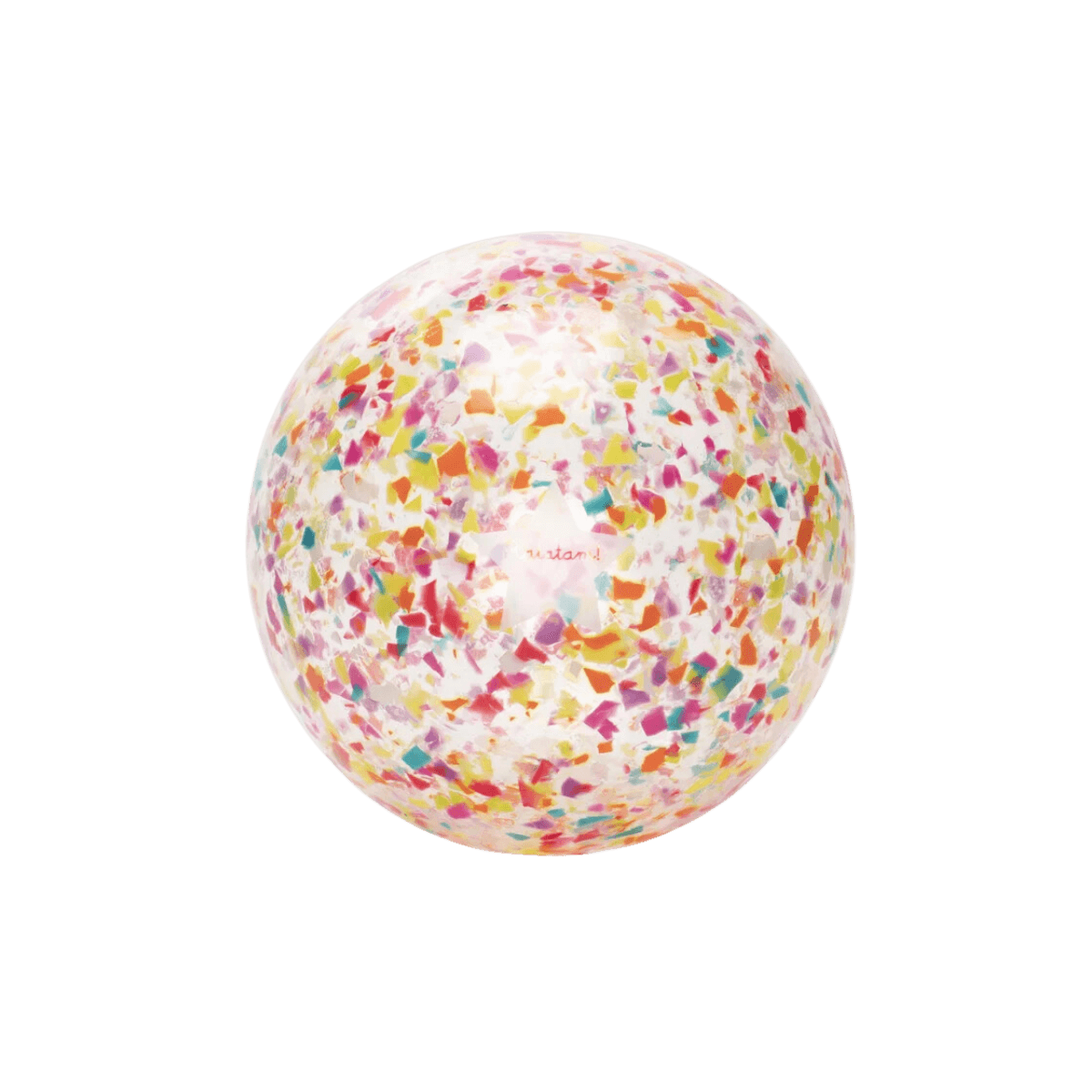Veelkleurige ballon effet 'confetti' 10 cm - Ratatam
