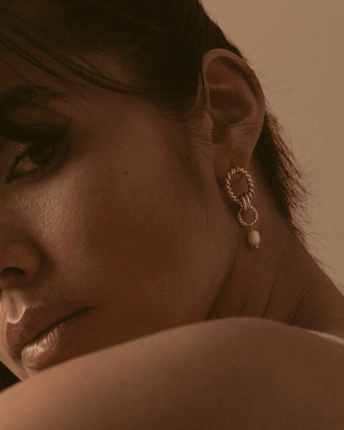 Boucles d'oreilles Roxane - Plaqué or