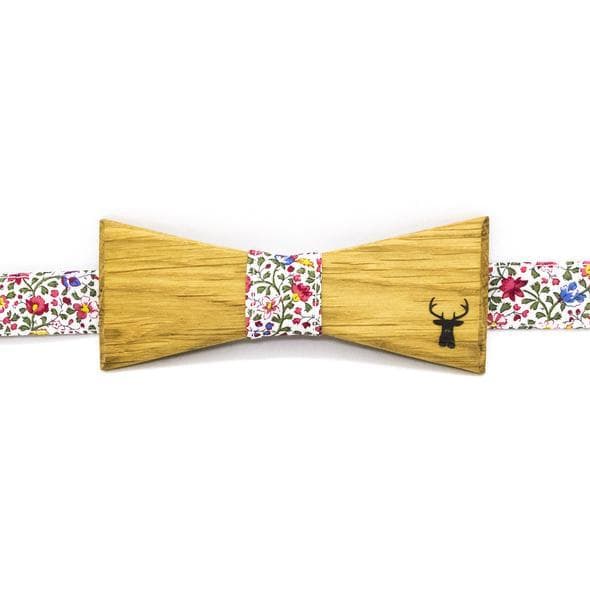 Noeud Pap' Bois Homme Chêne, Classique, Fleuri