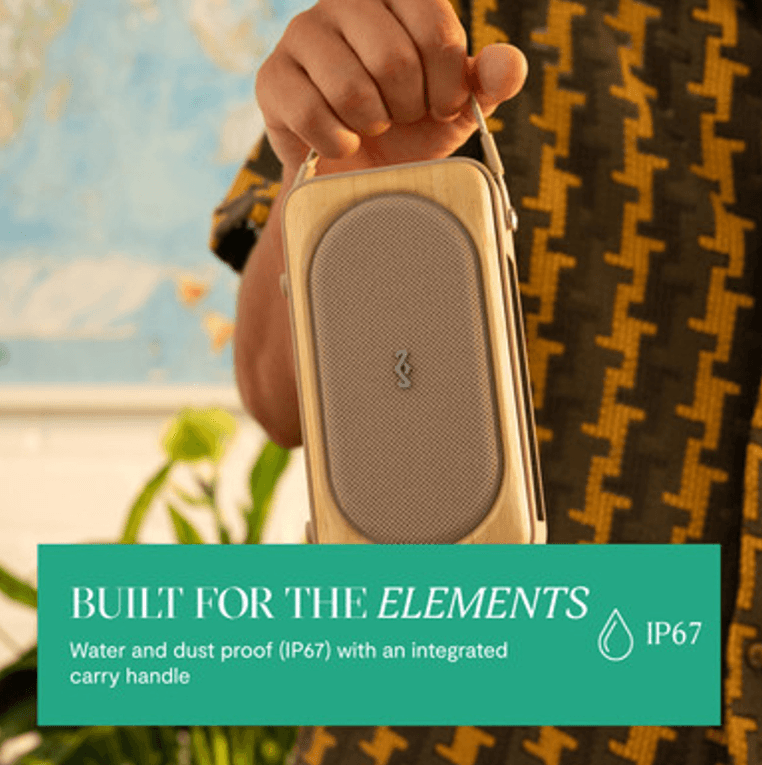 Bluetooth spreker ROOTS SOLAR - Cream