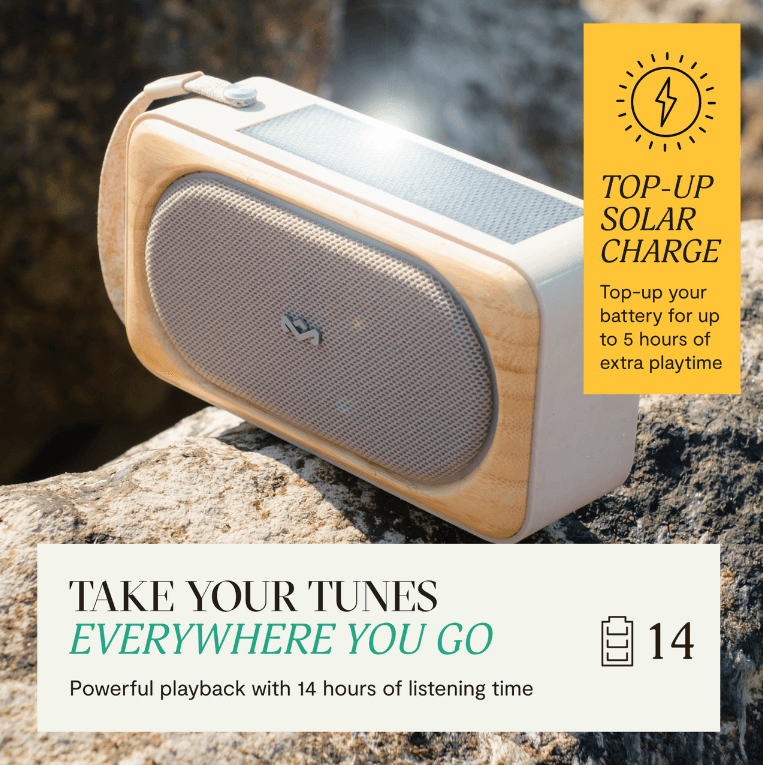 Bluetooth spreker ROOTS SOLAR - Cream