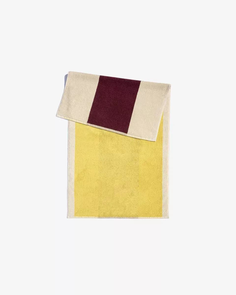 Handdoek / badlaken 70x140 Yellow Bordeaux