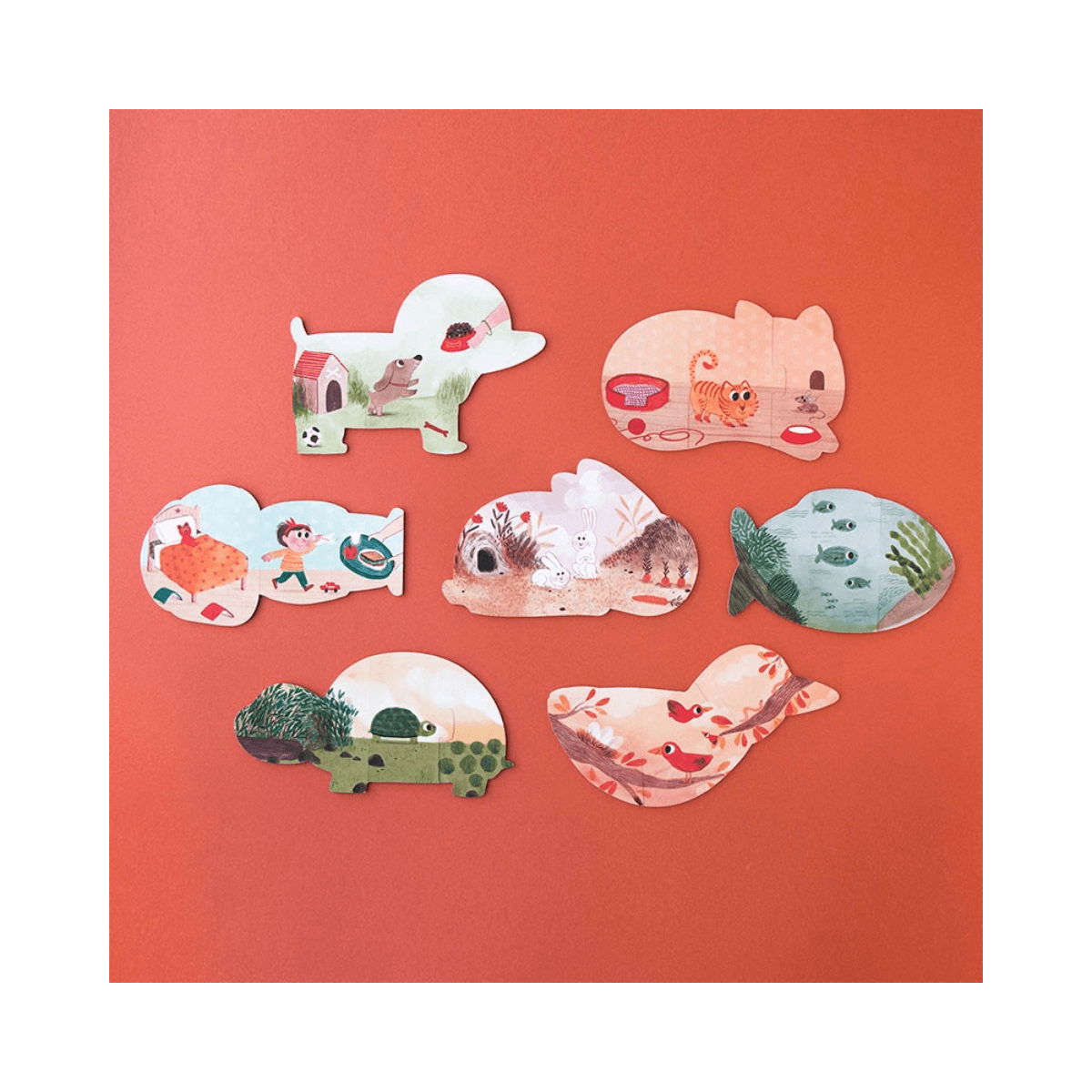 Puzzles réversibles - 3 ans et + I LOVE MY PETS PUZZLE