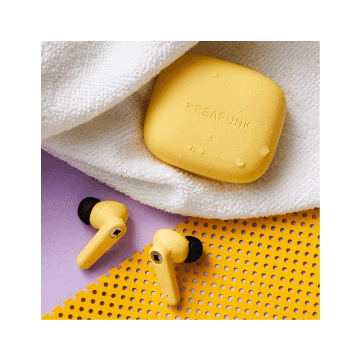 Ecouteurs Bluetooth aSense Soft Yellow