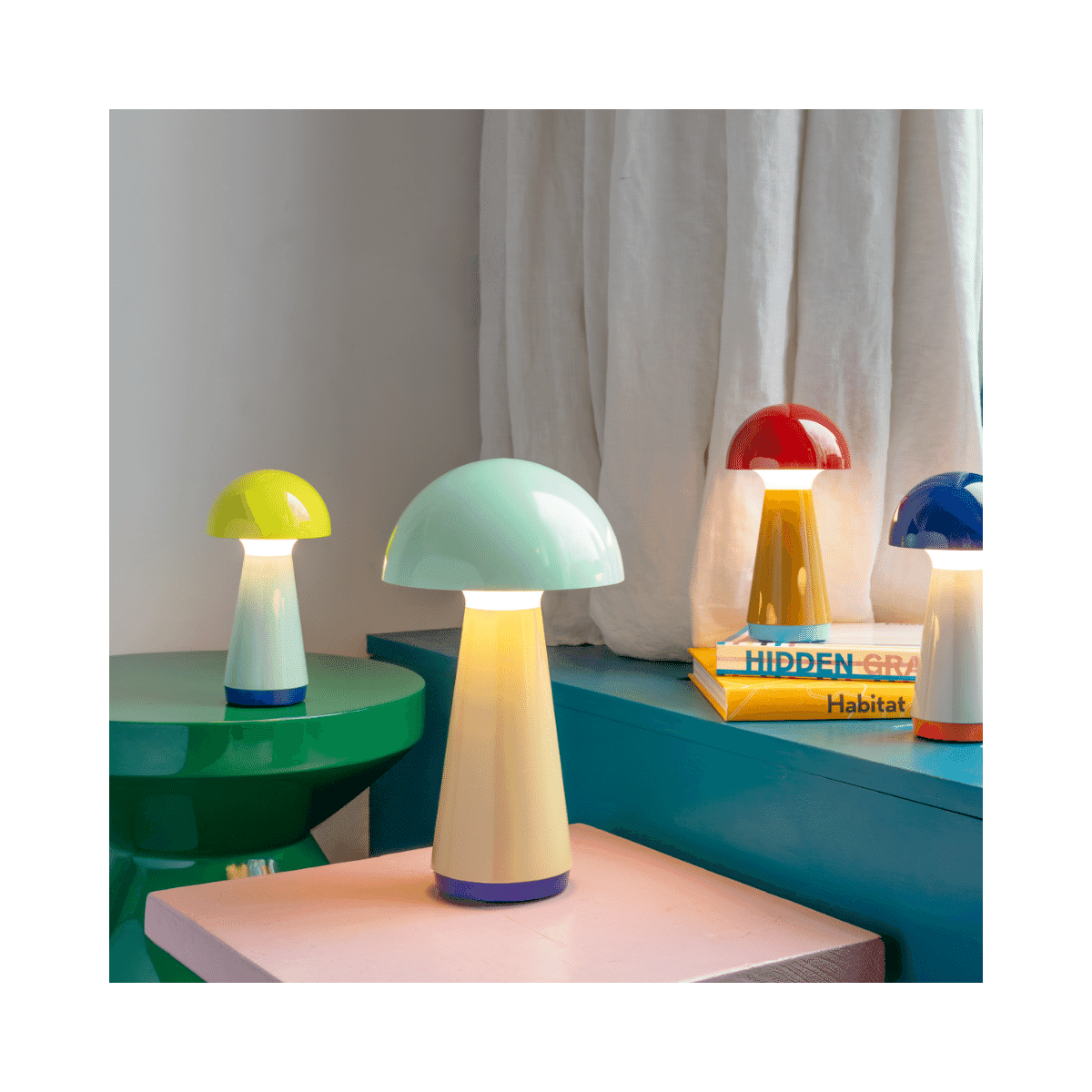 Bobbi tafellamp - Geel