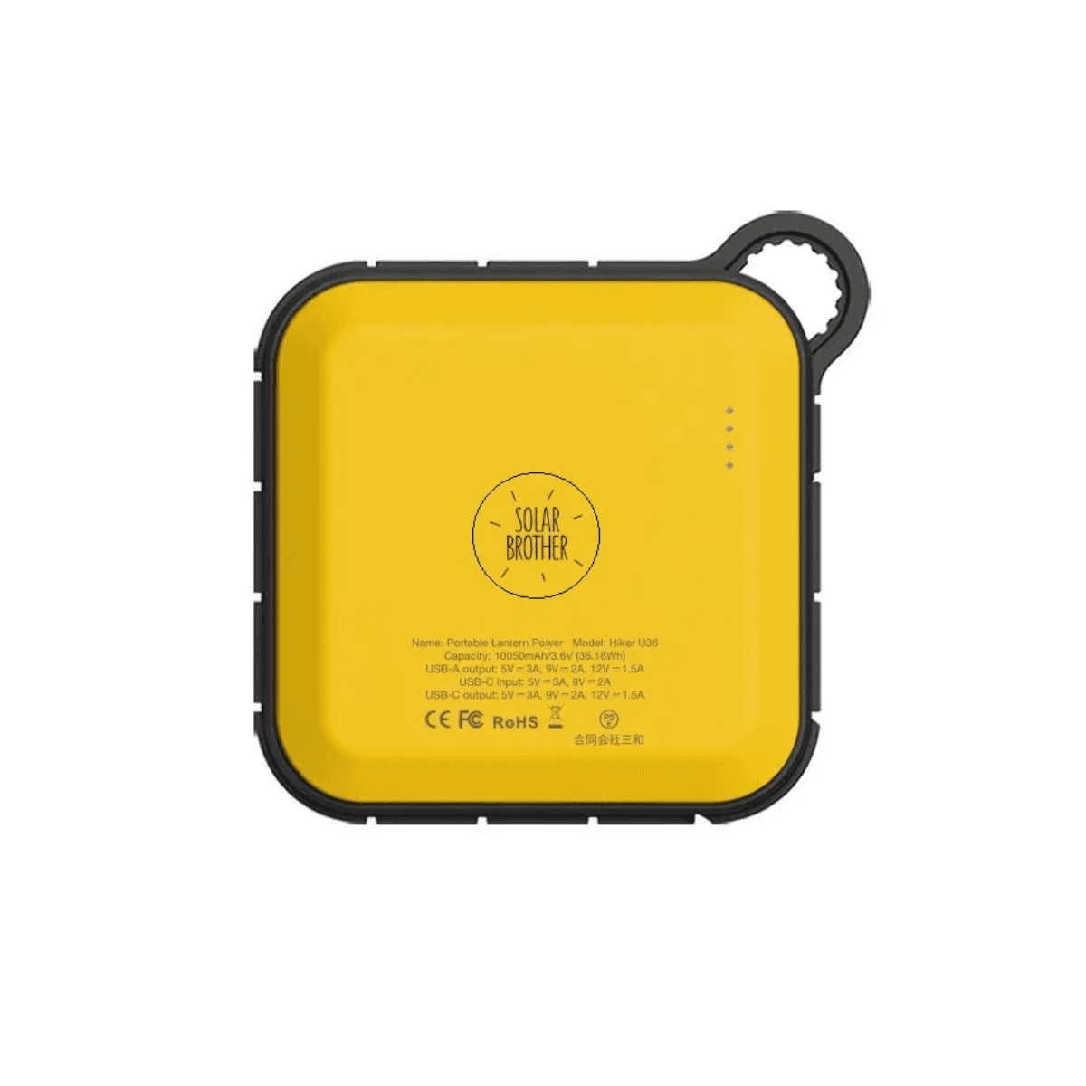 SunSun lantaarn met externe batterij en USB-poort