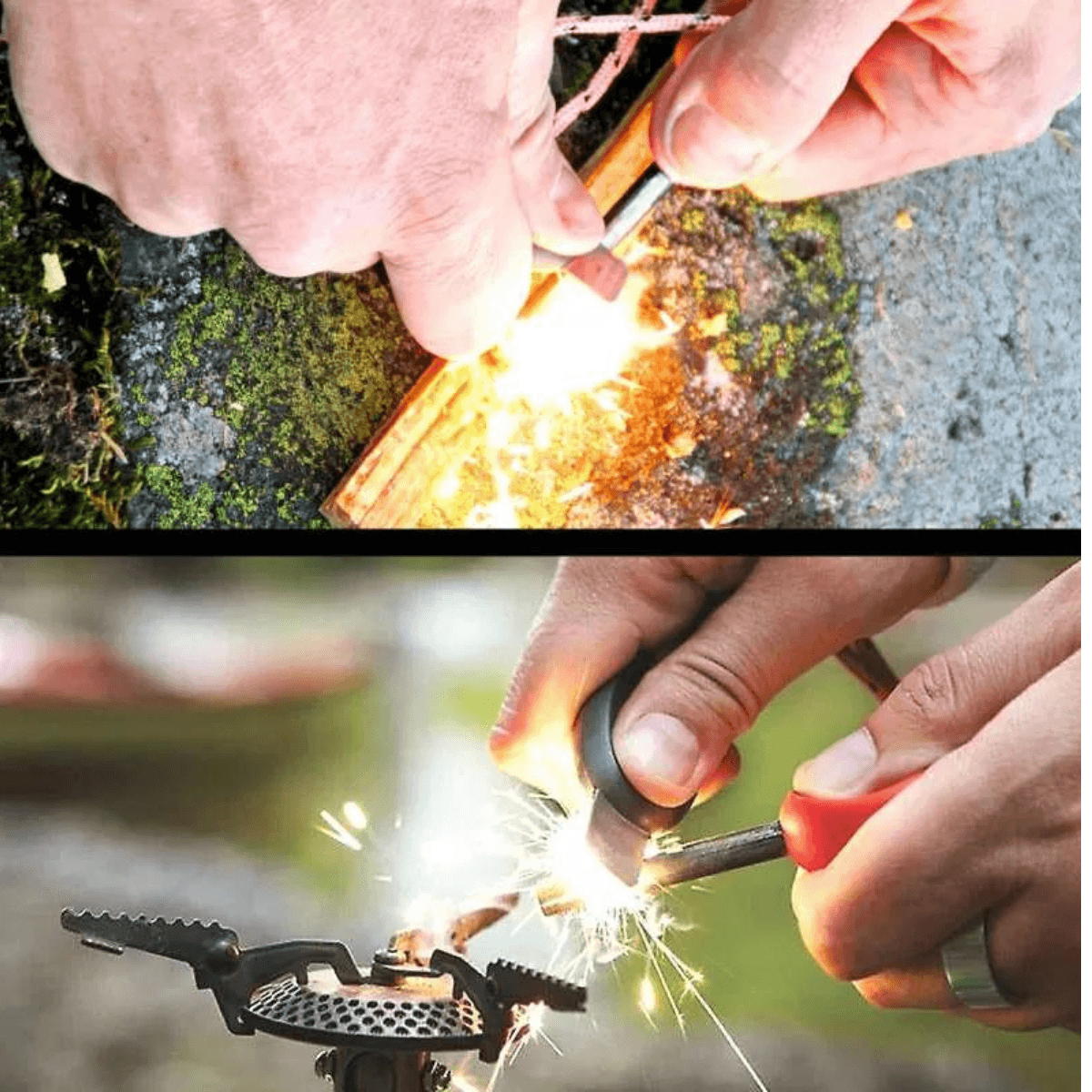 Pierre à feu - SWEDISH FIRESTEEL SCOUT 2IN1 - Cocoshell