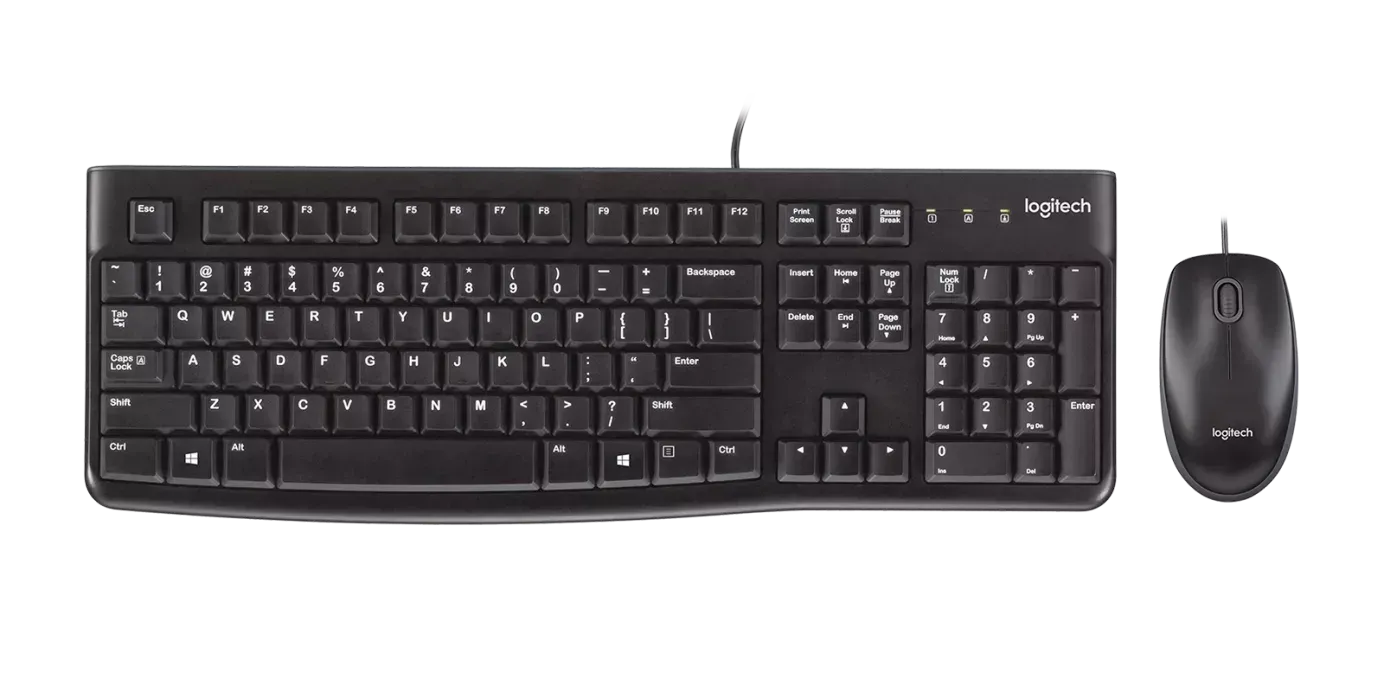 Clavier AZERTY + Souris - MK120 CORDED KEYBOARD AND MOUSE COMBO