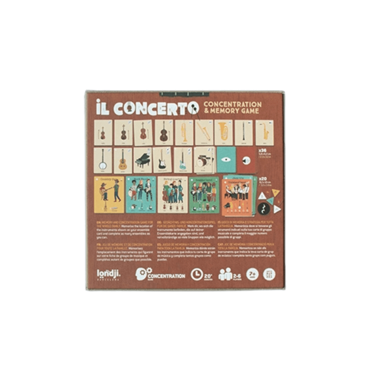 Jeu de mémoire - 7 ans et + - IL CONCERTO