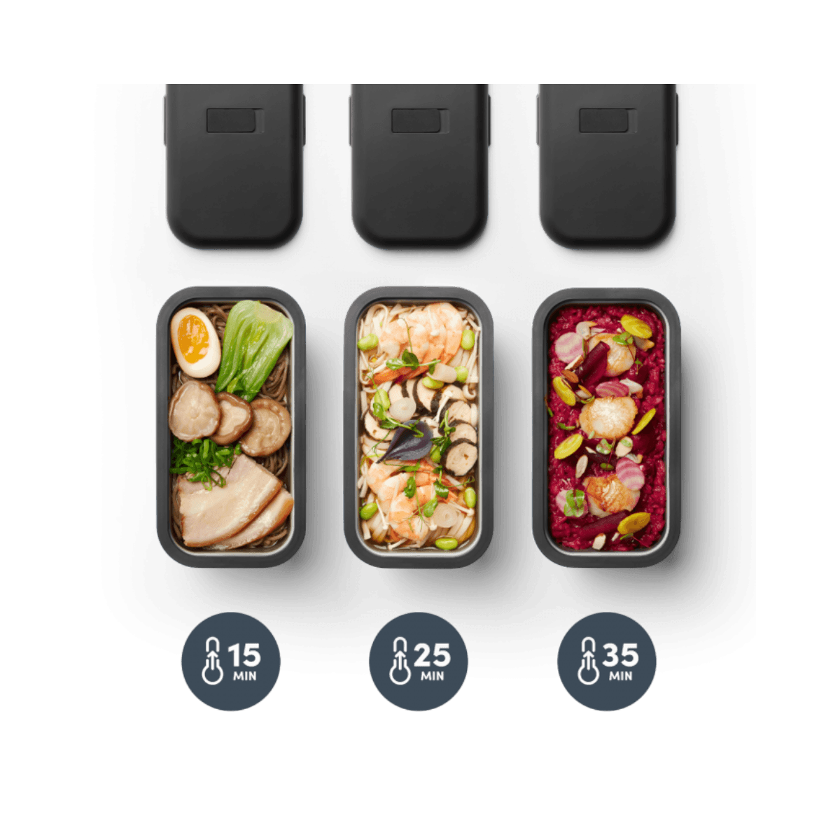 Bento Chauffant - MB WARMER et câble pour voiture - Noir Onyx