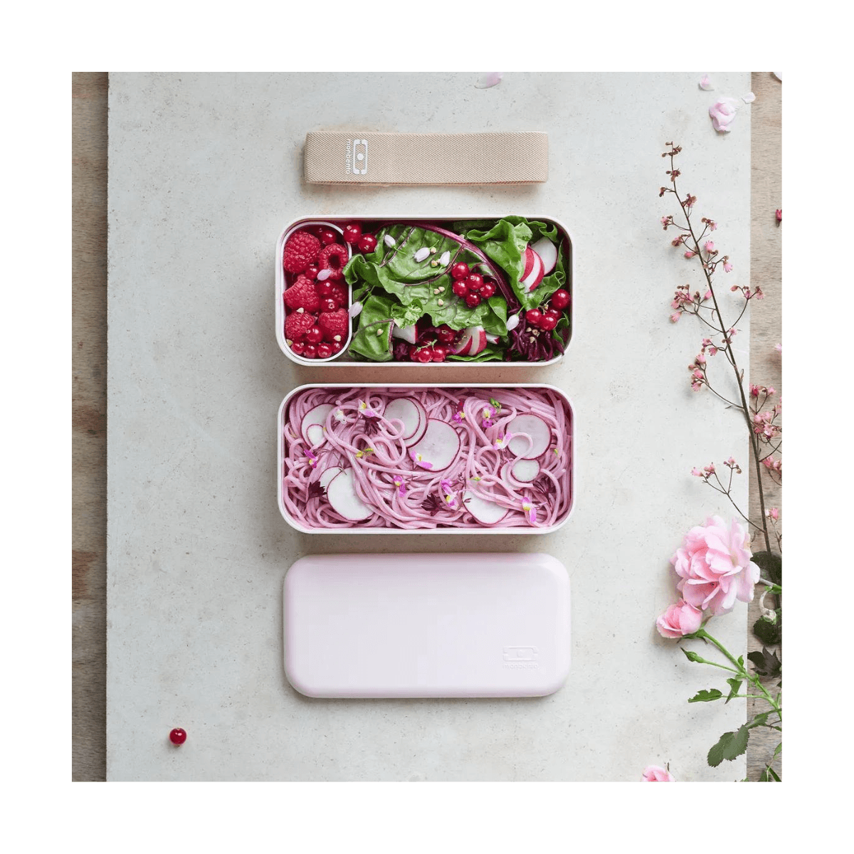 Lunch Box Bento 2 x 500ml - MB ORIGINAL - Rose Moka