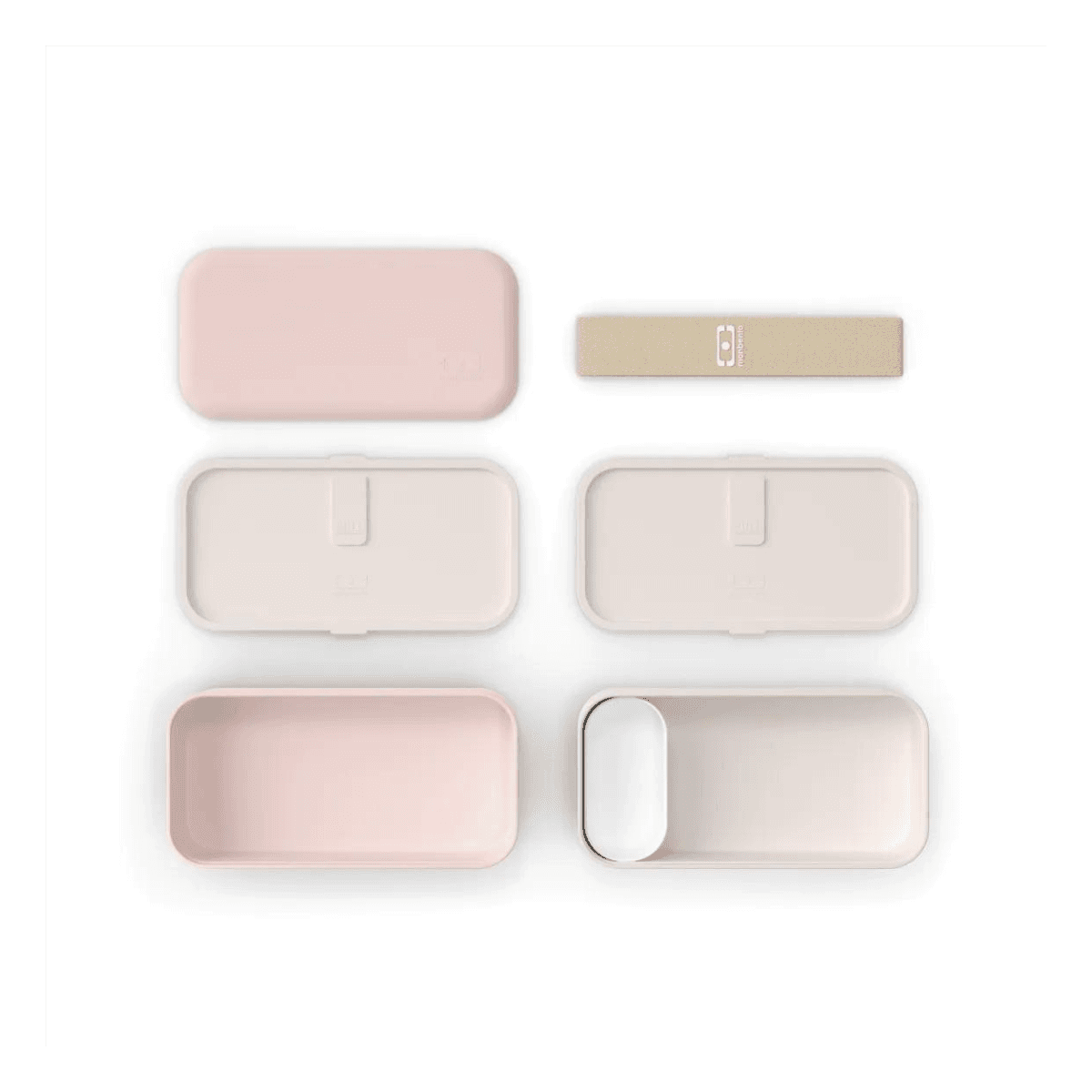 Lunch Box Bento 2 x 500ml - MB ORIGINAL - Rose Moka