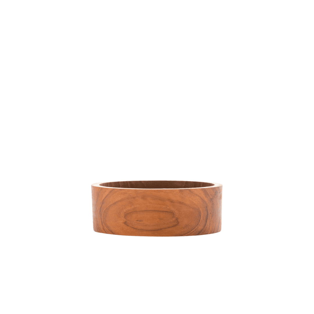 Teakhouten onderzetters voor kaarsen en glazen x 2 - Groot model - COASTER RECLAIMED - L