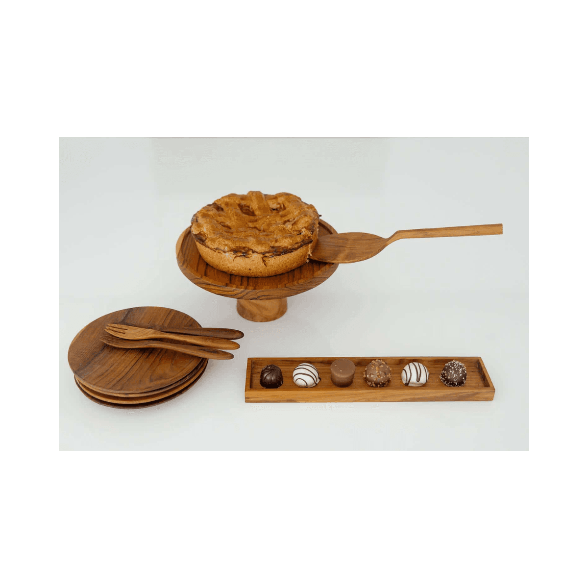 Pelle à tarte en teck - CAKE SERVER RECLAIMED