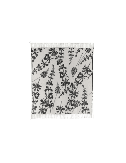 Plaid recyclé Gini Carbone 127 x 160