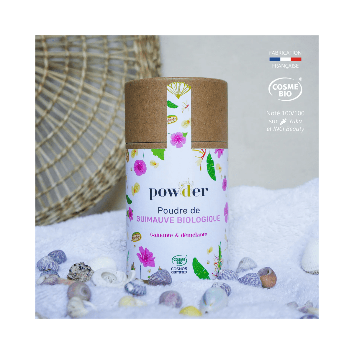 Poudre de GUIMAUVE BIO - Gainante et démêlante