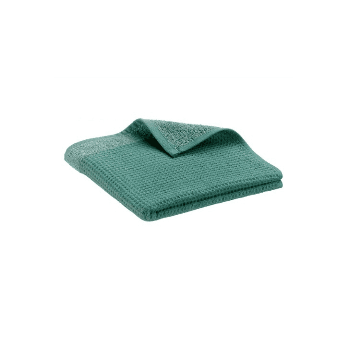 Serviette de toilette recyclée Abby Emeraude 50 x 100