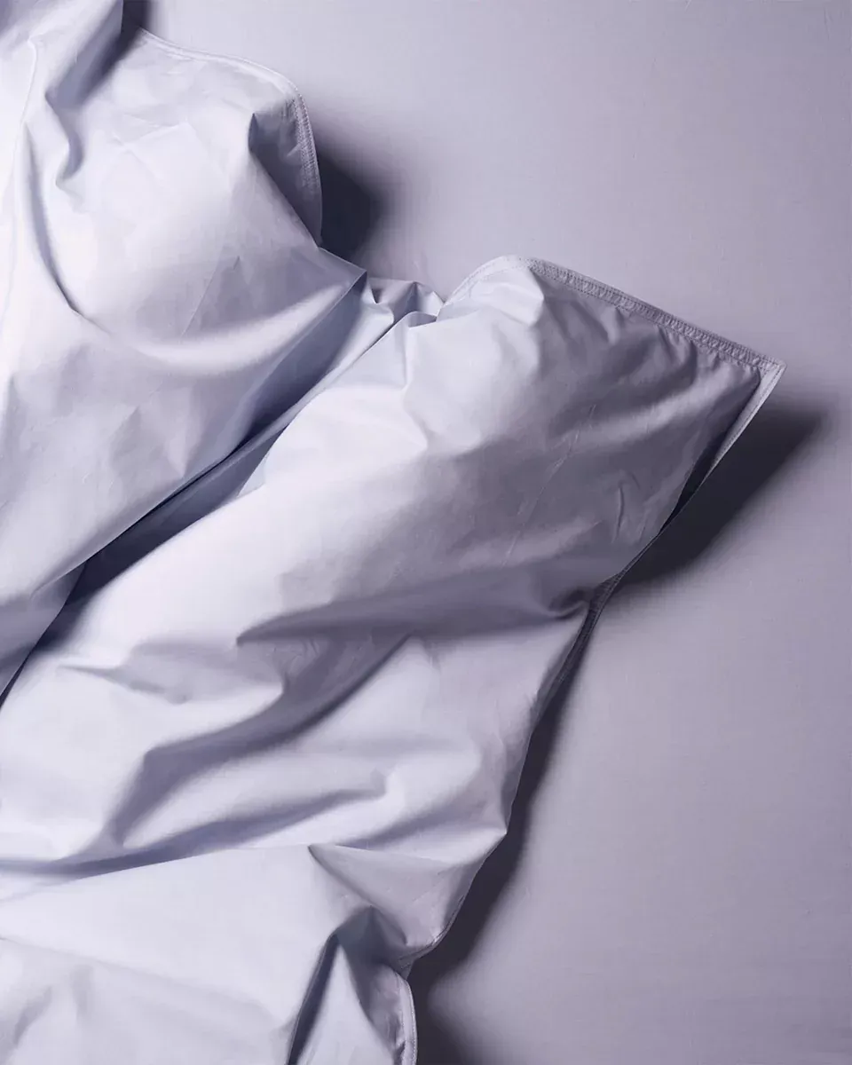 140X220 Organic Percale 100% Coton Dekbedovertrek - Lavender Grey PDBO140_LG
