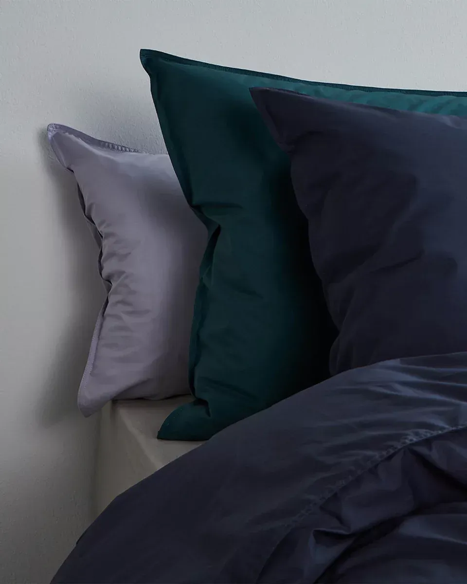240X220 Percale 100% Coton Dekbedovertrek- Navy Blue PDBO240NB
