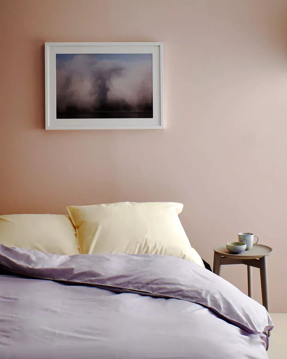 240x220 Organic Percale 100% Coton Dekbedovertrek  - Lavender Grey PDBO240LG