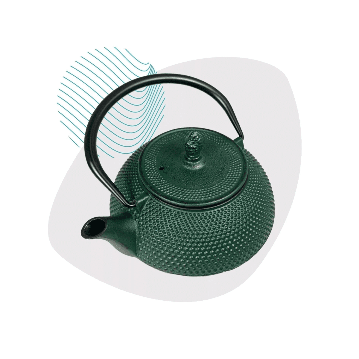 Théière en fonte Arare 1,2L - Vert