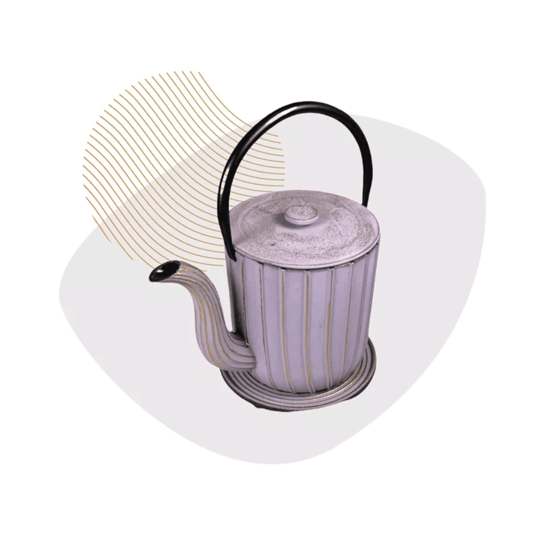 Théière en fonte Mariage 1L - Fer violet