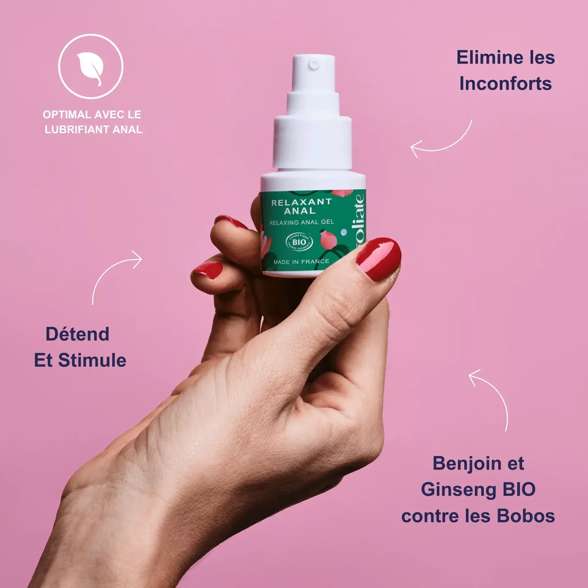 Relaxant Anal – Décontractant performances optimales - naturel & certifié Bio