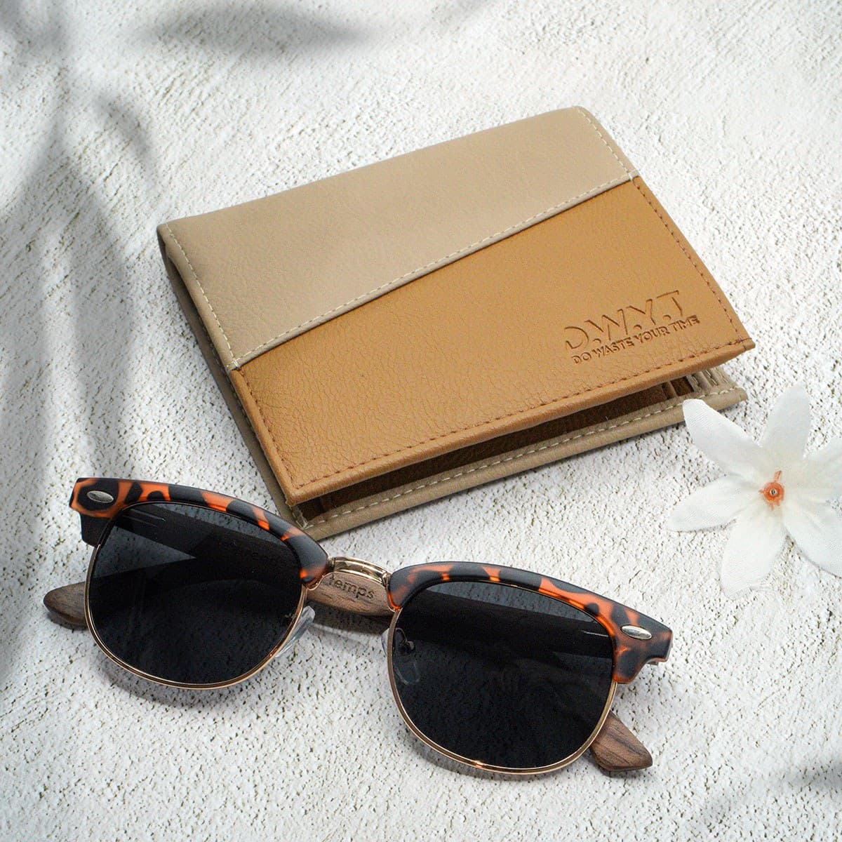 Portemonnee L'ACIDULE beige / marron