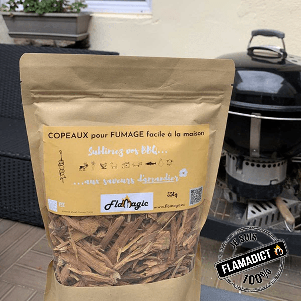 Barbecue Amandelhoutsnippers om te roken - 350g