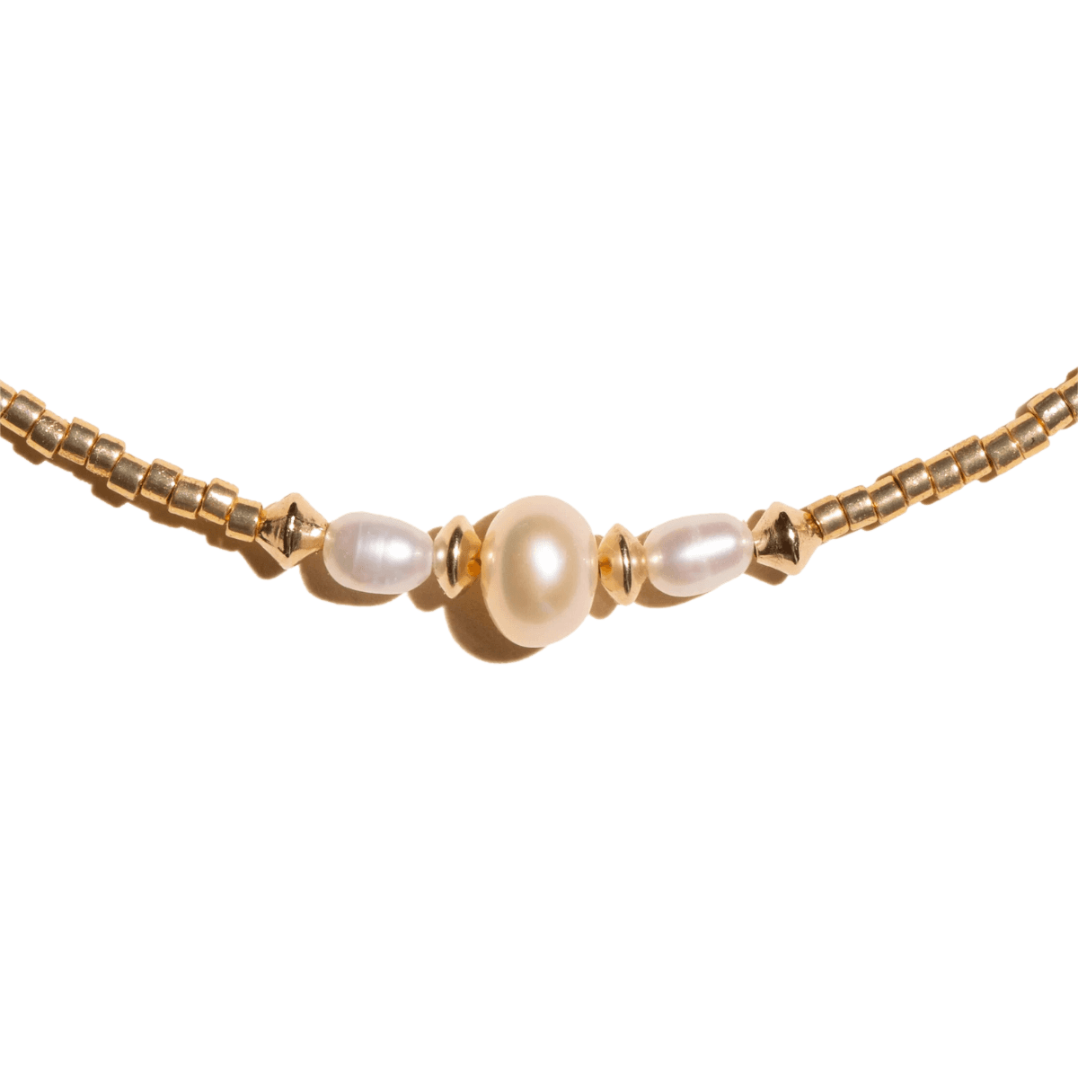 MOTHER OF PEARL Choker Ketting