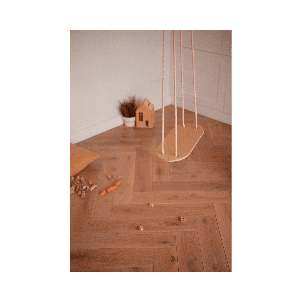 Balançoire en bois - Children Natural Swing