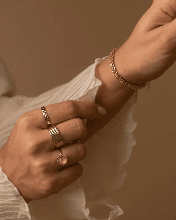 Carole ring - Verguld