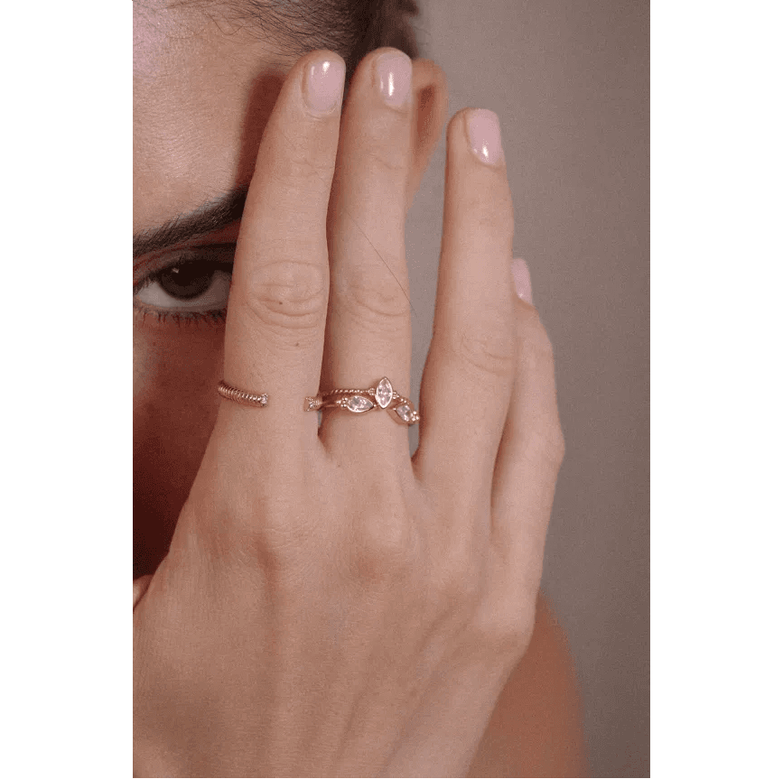 Bague Loélie - Zircon Blanc