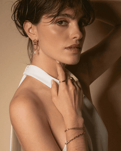 Boucles d'oreilles Roxane - Plaqué or