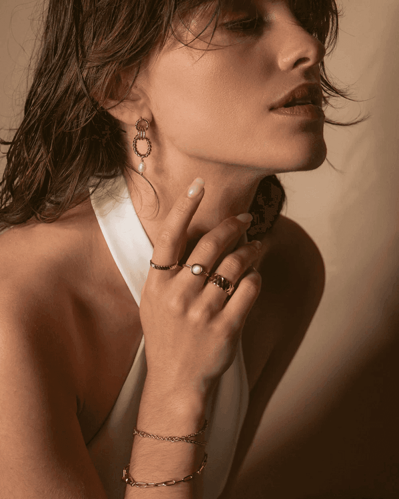 Boucles d'oreilles Roxane - Plaqué or