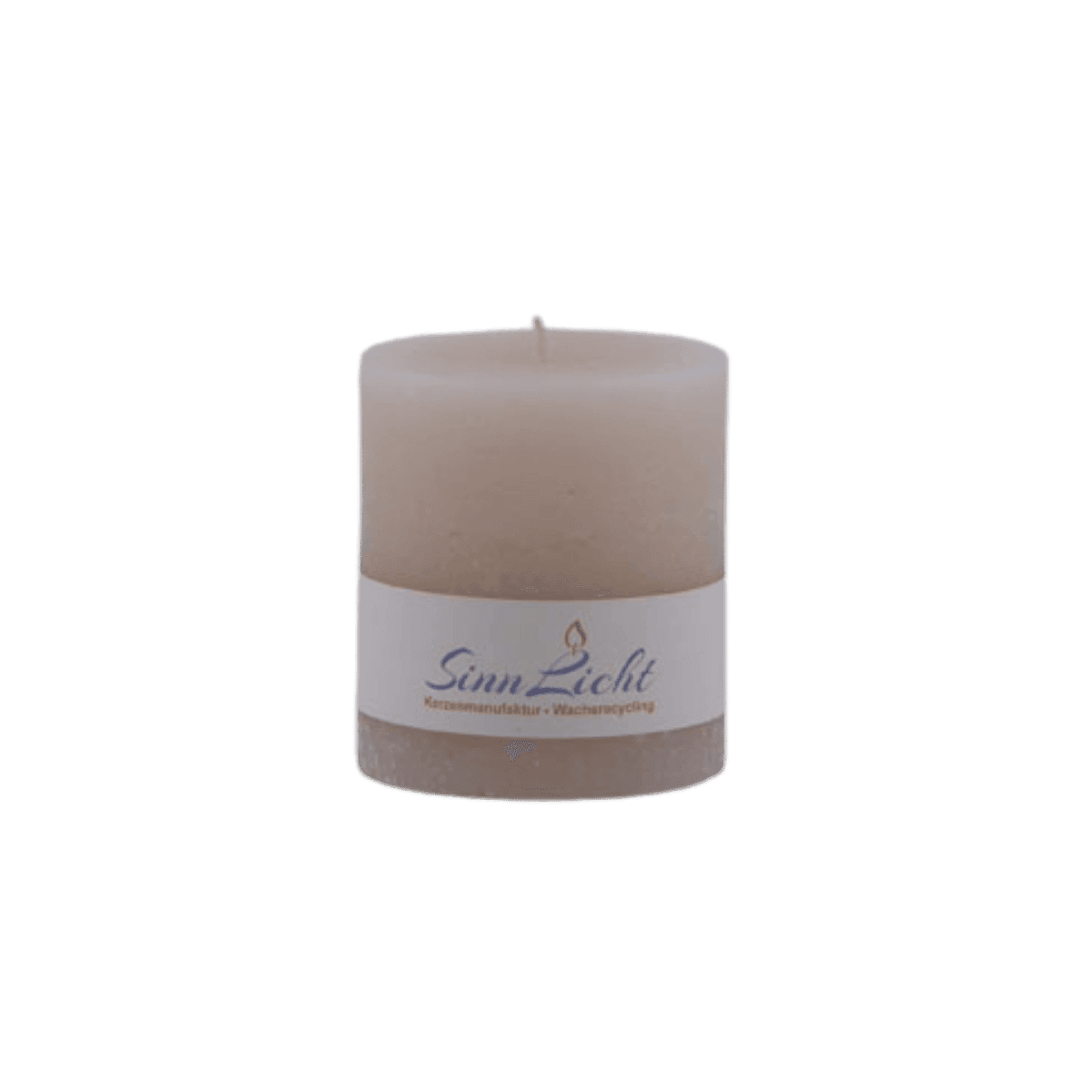 Bougie pilier blanc rustique 65x80 - SinnLicht