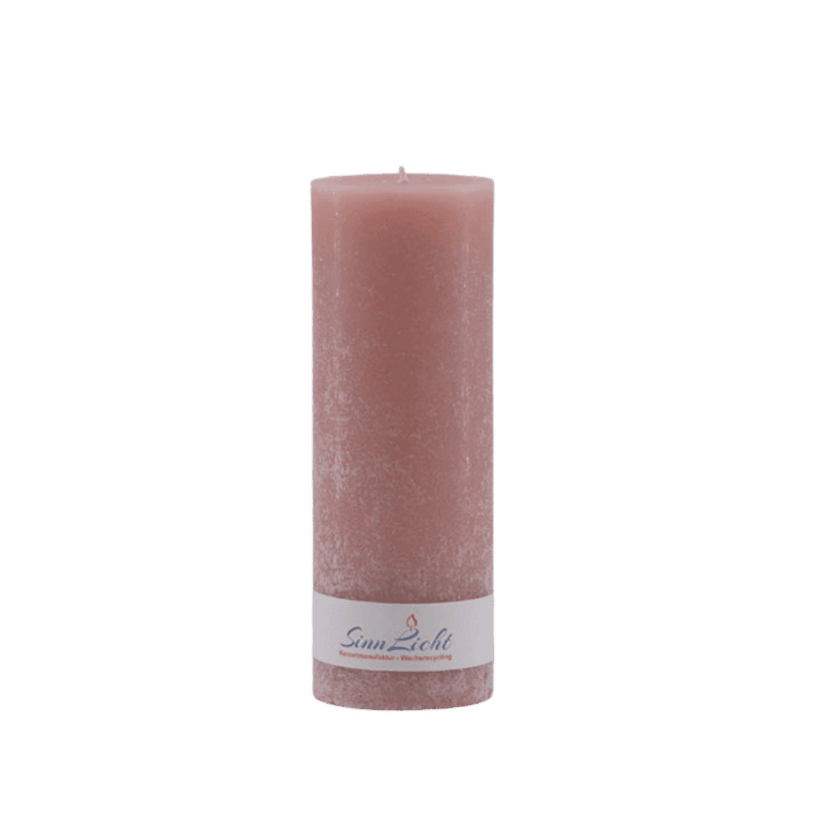 Bougie pilier rose rustique 65x190 - SinnLicht