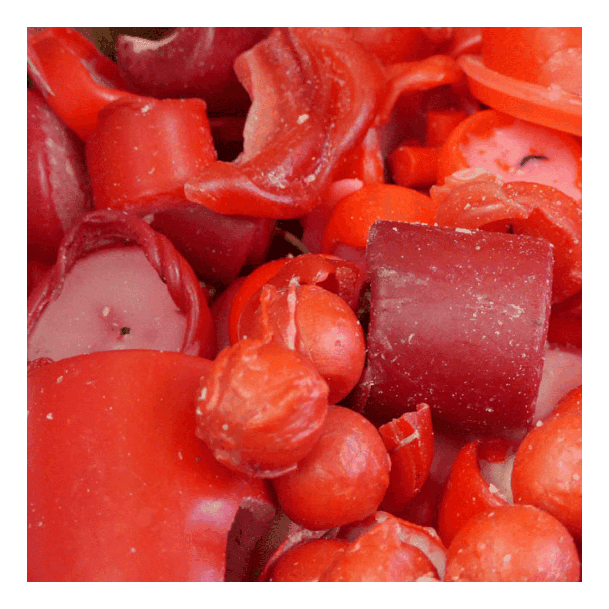 Bougie pilier rouge rustique 65x190 - SinnLicht