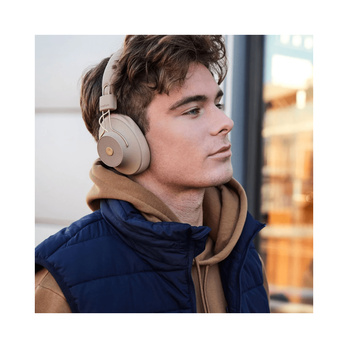Casque Bluetooth ANC aBeat Qi Ivory Sand