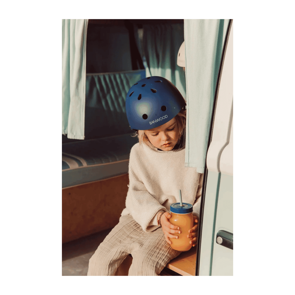 Banwood Kinderfietshelm Matte Blue