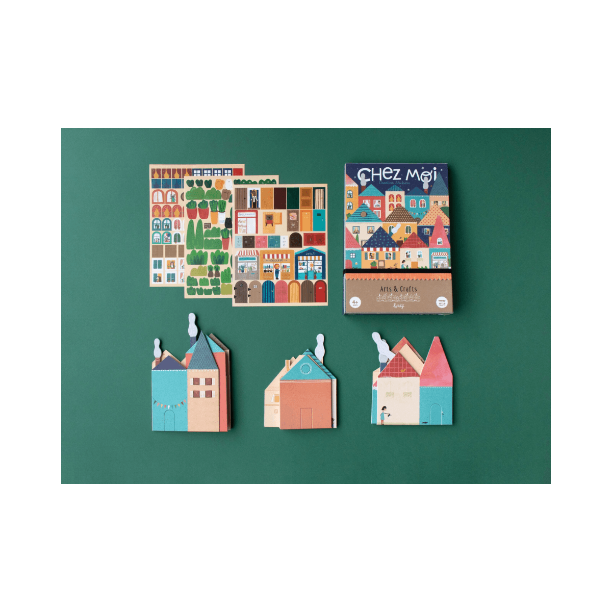 Set de loisirs créatifs - 4 ans et + - CHEZ MOI STICKERS