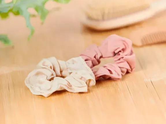 Scrunchies van bamboevezel x2