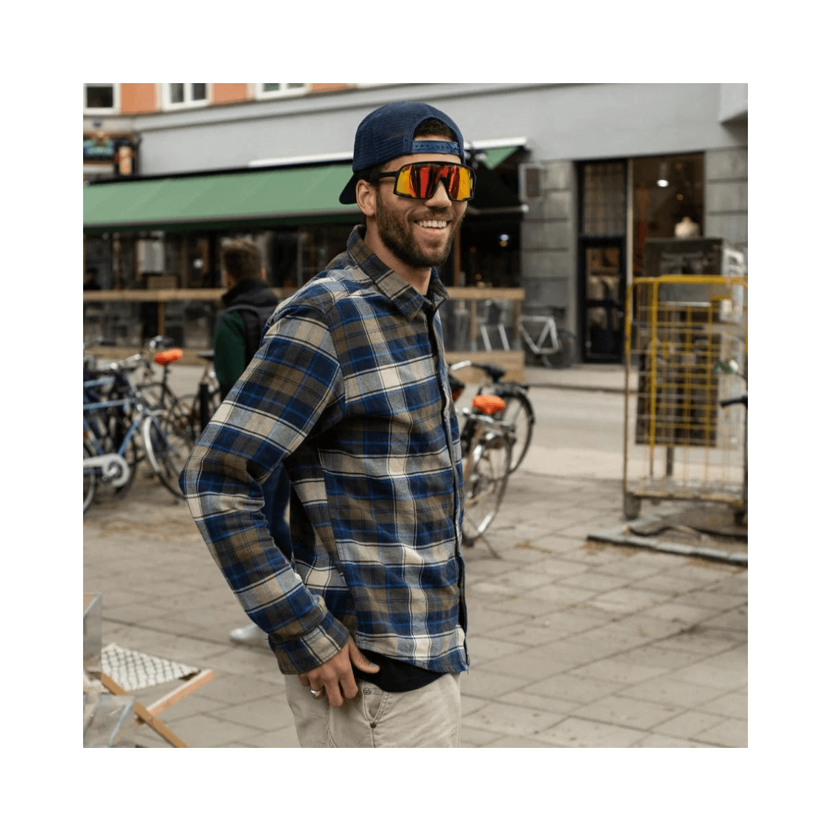 Lunettes de soleil Henrik - Black/Red Mirror 16132PB