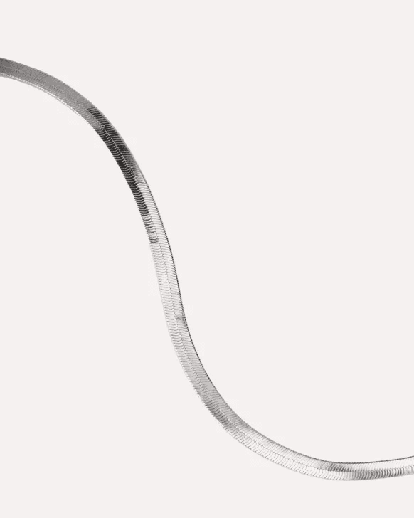 Vivienne halsketting - Massief zilver