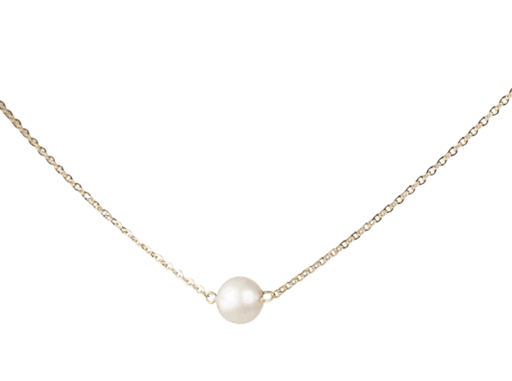 Collier Elegance - Plaqué or et perle