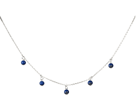 Collier Éternelle - Argent massif 9025 et lapis lazuli