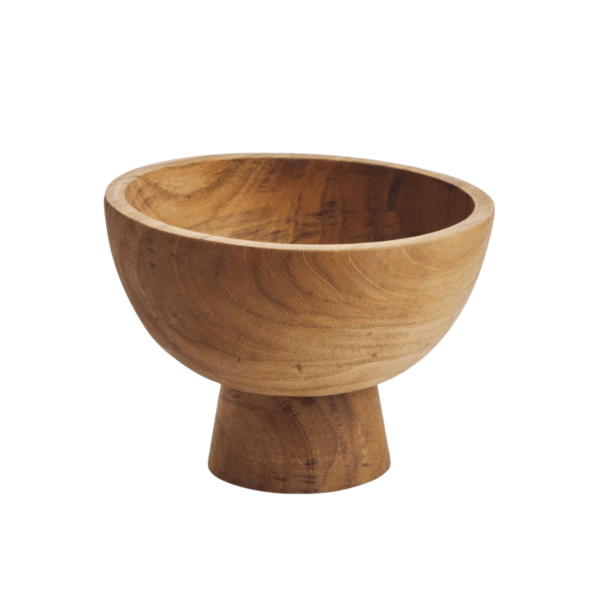 Coupe sur pied en teck - Petite - BOWL ON FOOT RECLAIMED - S